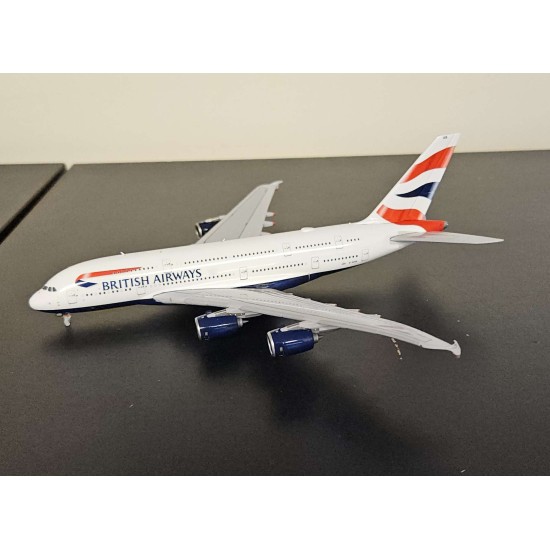 GEMINI JETS 1/400 BRITISH AIRWAYS A380 G-XLED GJBAW1932 - WING TIP DAMAGED GEMINI JETS 1/400 BRITISH AIRWAYS A380 G-XLED GJBAW1932 - WING TIP DAMAGED