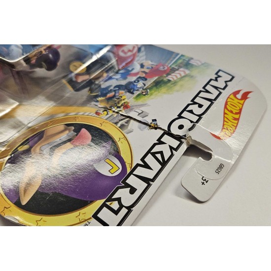 HOT WHEELS MARIO KART CHARACTER CARS WALUIGI BADWAGON GJH54 - TORN