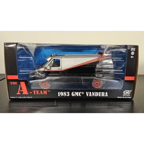 GREENLIGHT 1/24 1983 GMC VANDURA THE A TEAM VAN - PAINT DAMAGE GREENLIGHT 1/24 1983 GMC VANDURA THE A TEAM VAN - PAINT DAMAGE