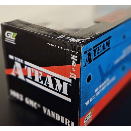 GREENLIGHT 1/24 THE A-TEAM 1983 GMC VANDURA WEATHERED 84112 - BOX DAMAGE GREENLIGHT 1/24 THE A-TEAM 1983 GMC VANDURA WEATHERED 84112 - BOX DAMAGE