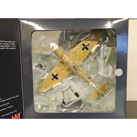 1/48 BF 109F-4 TROP STAR OF AFRICA LT. HANS-JOACHIM 3./JG 27 HA8761 DAMAGED TAIL