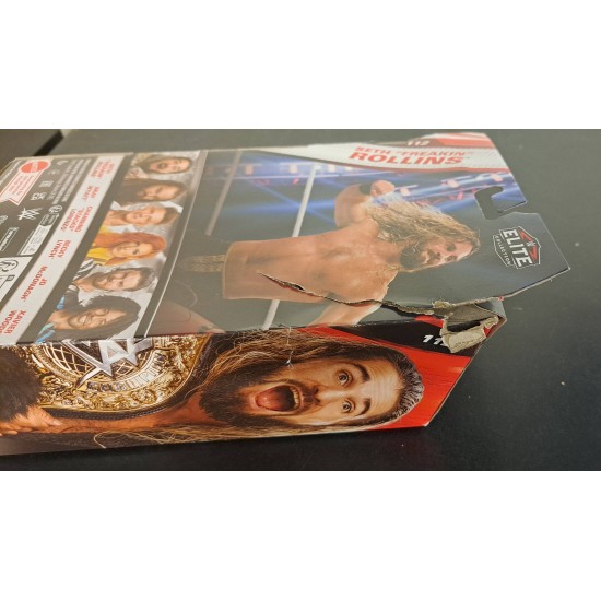 MATTEL WWE SETH 'FREAKIN' ROLLINS ELITE COLLECTION SERIES 112 HTX66 - TORN BOX MATTEL WWE SETH 'FREAKIN' ROLLINS ELITE COLLECTION SERIES 112 HTX66 - TORN BOX