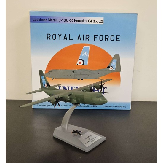 1/200 ROYAL AIR FORCE C-130J-30 HERCULES C4 ZH870 IF130RAF870 - BROKEN PROPELLER 1/200 ROYAL AIR FORCE C-130J-30 HERCULES C4 ZH870 IF130RAF870 - BROKEN PROPELLER
