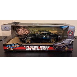 JADA 1/24 PONTIAC FIREBIRD SMOKEY AND THE BANDIT + BELT BUCKLE 30998 BOX DAMAGE