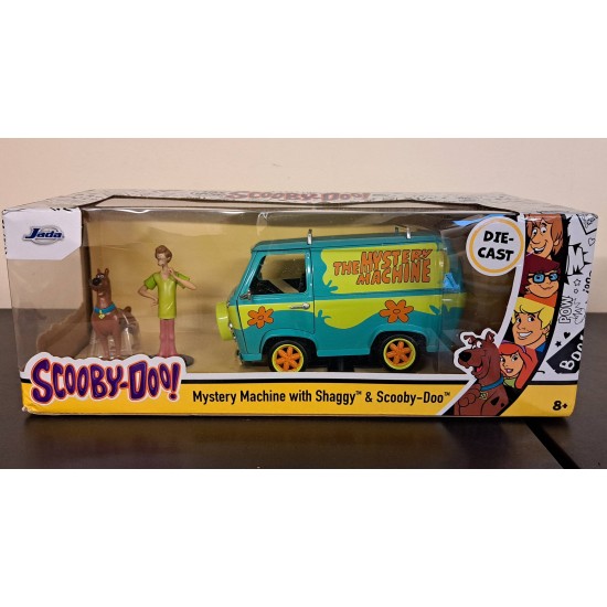 1/24 SCOOBY DOO MYSTERY MACHINE SHAGGY AND SCOOBY FIGURES 31720 BOX DAMAGE 1/24 SCOOBY DOO MYSTERY MACHINE SHAGGY AND SCOOBY FIGURES 31720 BOX DAMAGE