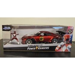 JADA 1/24 2009 NISSAN GT-R AND RED POWER RANGER 31908 - BOX WINDOW CREASED