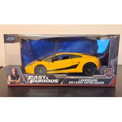 JADA 1/24 LAMBORGHINI GALLARDO SUPERLEGGERA YELLOW 32609 - PAINT CHIP