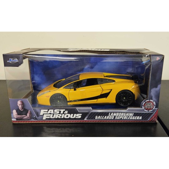 JADA 1/24 LAMBORGHINI GALLARDO SUPERLEGGERA YELLOW 32609 - PAINT DEFECT