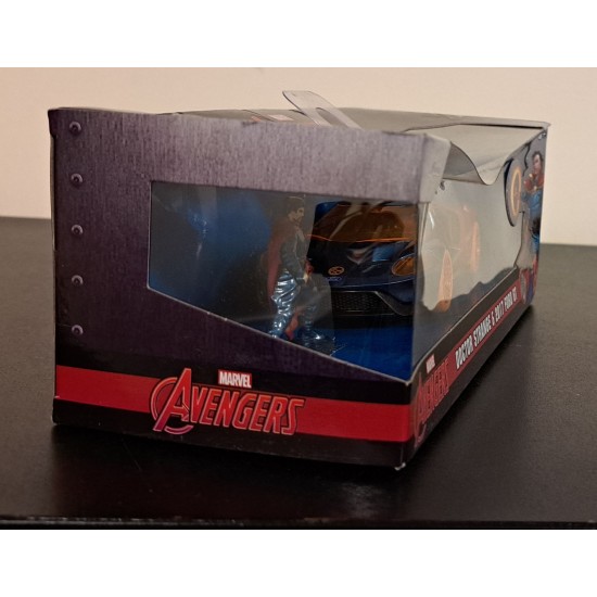 JADA 1/32 2017 FORD GT W DOCTOR STRANGE FIGURE 33360 - CRUSHED BOX