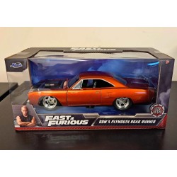 JADA 1/24 DOM'S PLYMOUTH ROAD RUNNER 1970 FAST AND FURIOUS 7 97126 - SPLIT