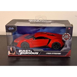 JADA 1/32 2014 LYKAN HYPERSPORT FAST AND FURIOUS 7 RED 97386 - TORN BOX