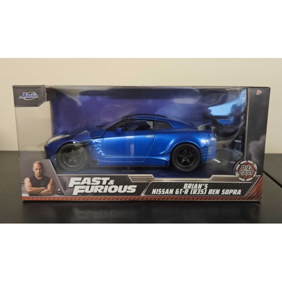 JADA 1/24 BRIANS 2009 NISSAN SKYLINE GTR R35 FAST AND FURIOUS 98271 PAINT DEFECT