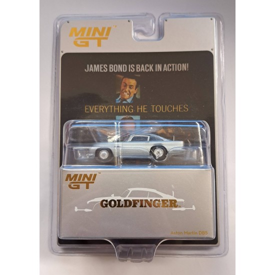MINI GT 1/64 ASTON MARTIN DB5 RHD GOLDFINGER ENGLISH MGT00900-007E - DAMAGED MINI GT 1/64 ASTON MARTIN DB5 RHD GOLDFINGER ENGLISH MGT00900-007E - DAMAGED