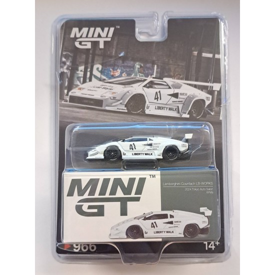 1/64 LAMBORGHINI COUNTACH LB-WORKS WHITE 2024 TOKYO AUTO SALON (LHD) DAMAGED 1/64 LAMBORGHINI COUNTACH LB-WORKS WHITE 2024 TOKYO AUTO SALON (LHD) DAMAGED