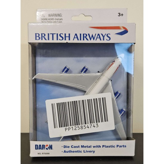 DARON BRITISH AIRWAYS A380 DIECAST MODEL RT6008 - BOX DAMAGE