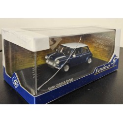 SOLIDO 1/43 MINI COOPER S BLUE 1994 4316602 - CRACKED CASE SOLIDO 1/43 MINI COOPER S BLUE 1994 4316602 - CRACKED CASE