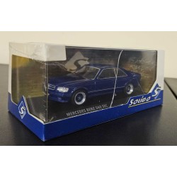 SOLIDO 1/43 MERCEDES BENZ 560 SEC AMG WIDEBODY BLUE 1990 S4310907 - CRACKED SOLIDO 1/43 MERCEDES BENZ 560 SEC AMG WIDEBODY BLUE 1990 S4310907 - CRACKED