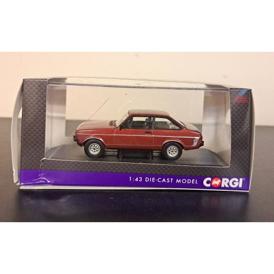 CORGI VANGUARDS 1/43 FORD ESCORT MK2 1300 SPORT JUPITER RED VA12623 -DAMAGED BOX