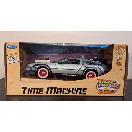 WELLY 1/24 BACK TO THE FUTURE III DELOREAN 22444W - BOX SPLIT WELLY 1/24 BACK TO THE FUTURE III DELOREAN 22444W - BOX SPLIT