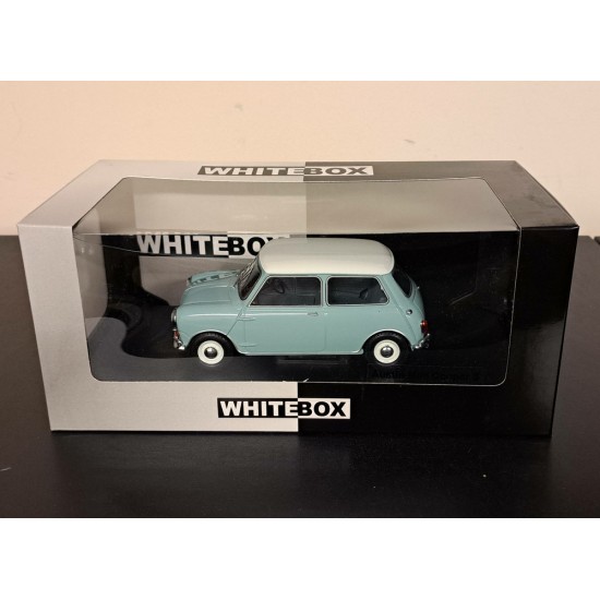 WHITEBOX 1/24 AUSTIN MINI COOPER S DUCKEGG BLUE 1965 WB124183 - BOX TORN WHITEBOX 1/24 AUSTIN MINI COOPER S DUCKEGG BLUE 1965 WB124183 - BOX TORN