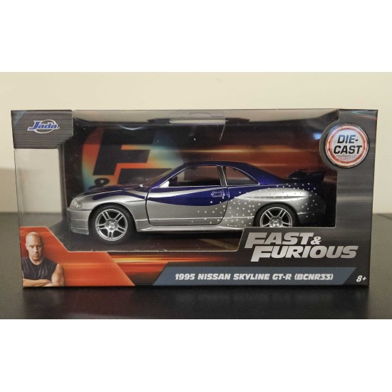 JADA 1/32 FAST AND FURIOUS 1995 NISSAN SKYLINE GT-R 32587 - BOX CREASED