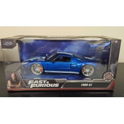 JADA 1/24 FORD GT BLUE FAST AND FURIOUS 2005 97177 - MODEL DEFECT