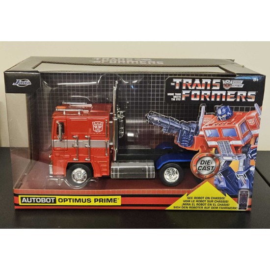 JADA 1/24 G1 OPTIMUS PRIME TRANSFORMERS 99524 - BOX DAMAGE JADA 1/24 G1 OPTIMUS PRIME TRANSFORMERS 99524 - BOX DAMAGE