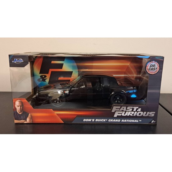 JADA 1/24 DOMS BUICK GRAND NATIONAL FAST AND FURIOUS BLACK 99539 BOX SPLIT JADA 1/24 DOMS BUICK GRAND NATIONAL FAST AND FURIOUS BLACK 99539 BOX SPLIT