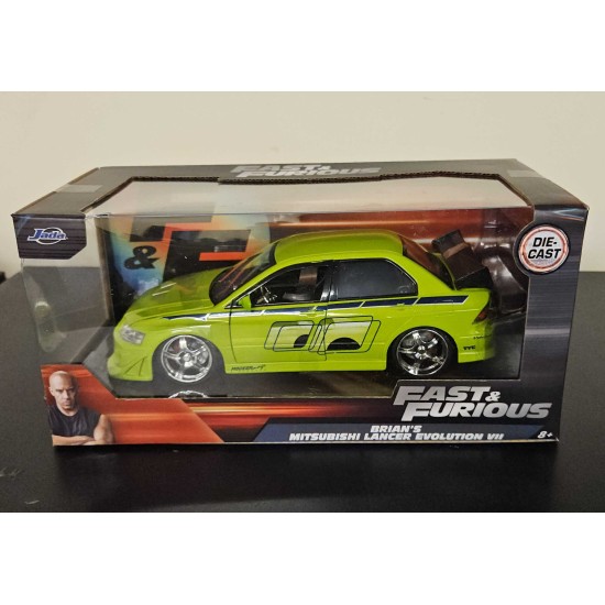 JADA 1/24 MITSUBISHI LANCER EVO VII FAST AND FURIOUS 99788 - DAMAGED