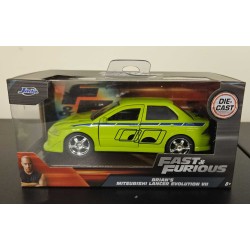 JADA 1/32 MITSUBISHI LANCER EVO VII GREEN FAST AND FURIOUS 99789 - PAINT DEFECT