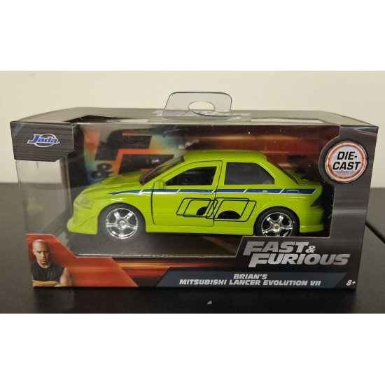 JADA 1/32 MITSUBISHI LANCER EVO VII GREEN FAST AND FURIOUS 99789 - PAINT DEFECT