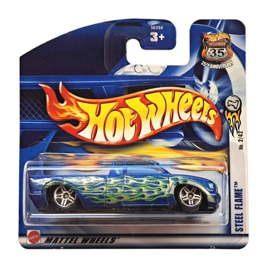 HOT WHEELS 2003 FIRST EDITIONS 2/42 STEEL FLAME #014 56354 - SPLIT PACKAGING