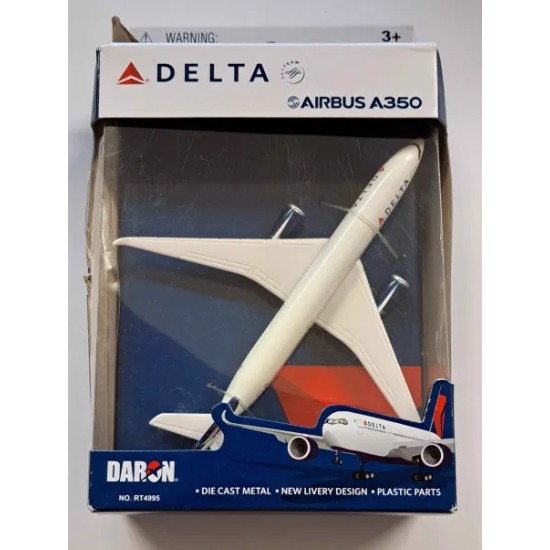 DARON DELTA AIRLINES A350 DIECAST TOY PLANE RT4995 - BOX DAMAGE