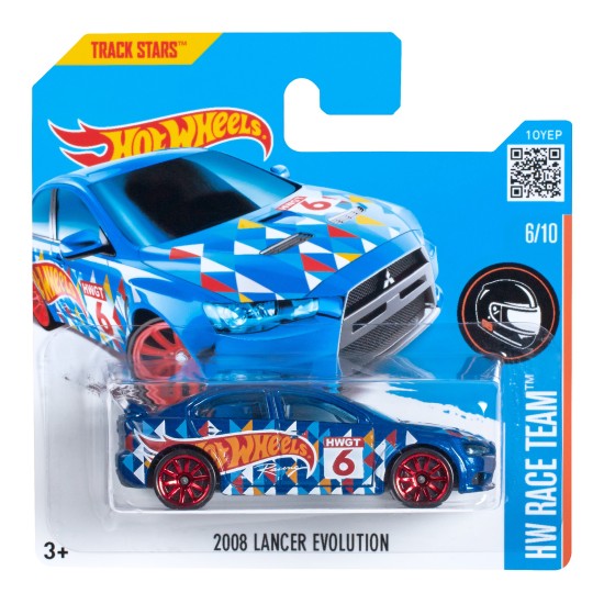 HOT WHEELS HW RACE TEAM 6/10 2008 LANCER EVOLUTION TRACK STARS 6/250 DHP42