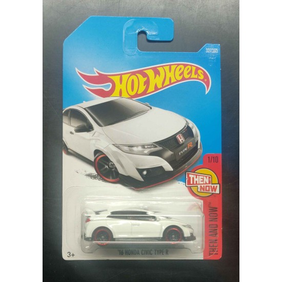 HOT WHEELS THEN AND NOW 1/10 '16 HONDA CIVIC TYPE R 327/365 DTW88