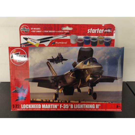 STARTER SET - 1/72 LOCKHEED MARTIN F-35B LIGHTNING II A55010 DENTED BOX