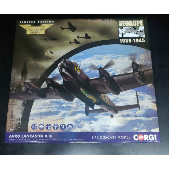 1/72 AVRO LANCASTER BIII ED763 KC-Z HONOR RAF NO.617 AA32629 BAY DOOR DAMAGED