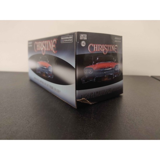 GREENLIGHT 1/43 CHRISTINE (1983) 1958 PLYMOUTH FURY EVIL VERSION 86575 -TORN BOX