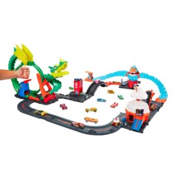 HOT WHEELS CITY BUNDLE WITH 4 PLAYSETS HPM07 OPENED BOX HOT WHEELS CITY BUNDLE WITH 4 PLAYSETS HPM07 OPENED BOX