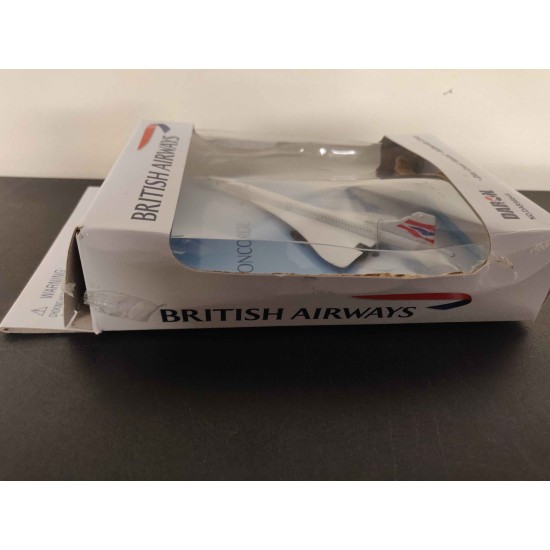 DARON BRITISH AIRWAYS CONCORDE TOY DIECAST AIRLINER DAR98845 - BOX DAMAGE