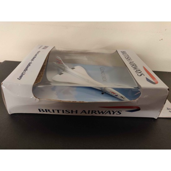 DARON BRITISH AIRWAYS CONCORDE TOY DIECAST AIRLINER DAR98845 - BOX DAMAGE