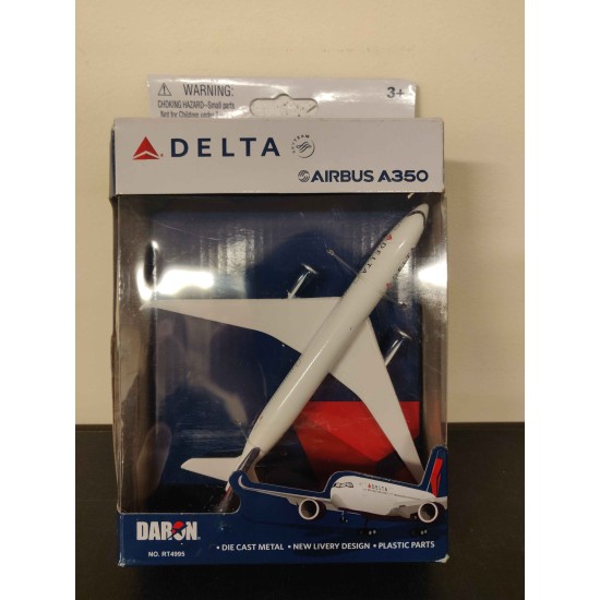 DARON DELTA AIRLINES A350 DIECAST TOY PLANE RT4995 - WORN BOX