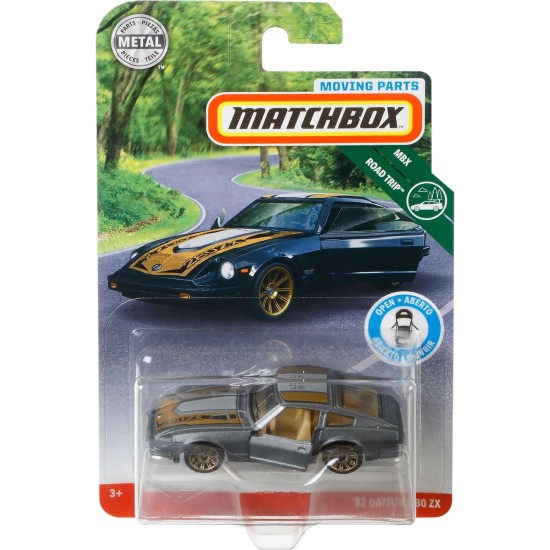 MATCHBOX 1/64 MOVING PARTS '82 DATSUN 280 ZX ROAD TRIP MBX FWD40