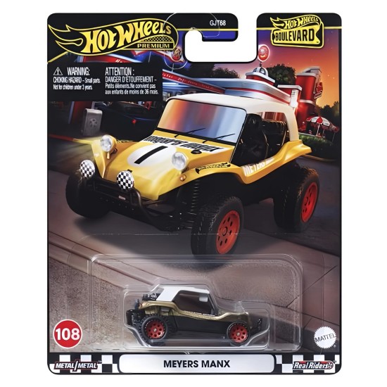 HOT WHEELS BOULEVARD MEYERS MANIX YELLOW #108 HRT57