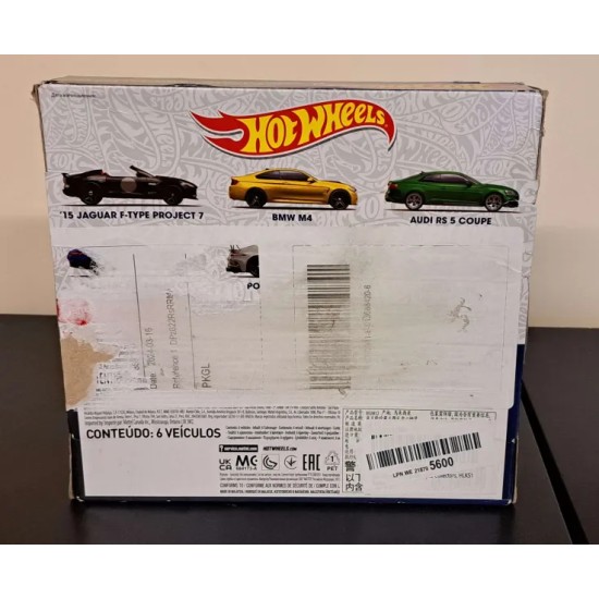 HOT WHEELS 1/64 THEMED 6 PACK SET HDH51 - BOX DAMAGE