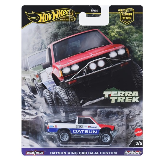 HOT WHEELS TERRA TREK DATSUN KING CAB BAJA CUSTOM 3/7 HRV71 