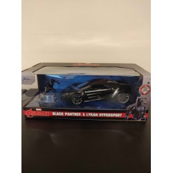 1/24 LYKAN HYPERSPORT BLACK PANTHER WITH FIGURE MARVEL AVENGERS 99723 SPLIT BOX