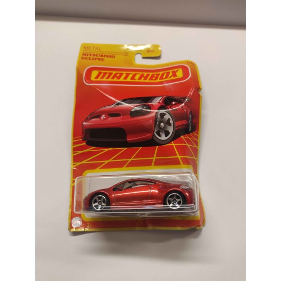 MATCHBOX RETRO MITSUBISHI ECLIPSE 1/24 GWJ37 DAMAGED CRUSHED BOX