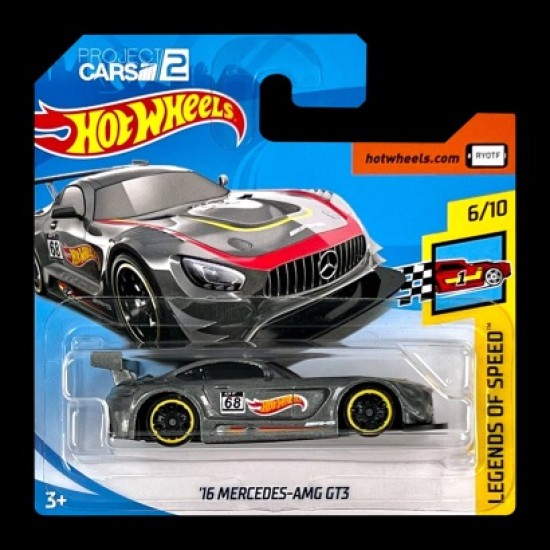 HOT WHEELS LEGENDS OF SPEED '16 MERCEDES AMG GT3 6/10 PROJECT CARS 2 FJV46