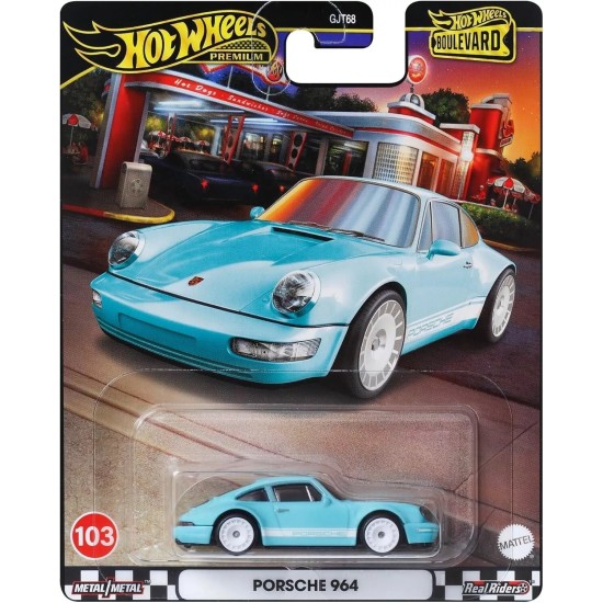 HOT WHEELS BOULEVARD PORCHE 964 TEAL #103 HRT73